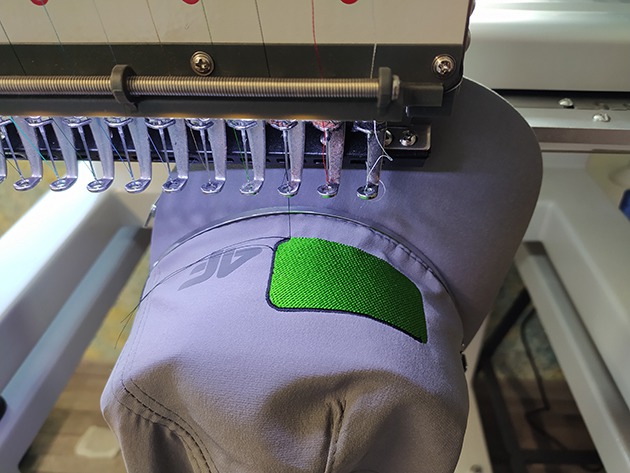 Embroidery of caps