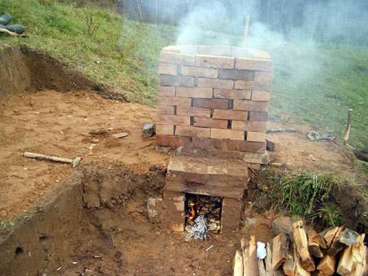 Heating kiln in Auleja