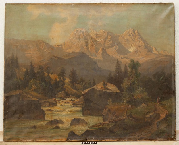 Ltd. RESTORER, E.Kerman, oil on canvas, before conservation